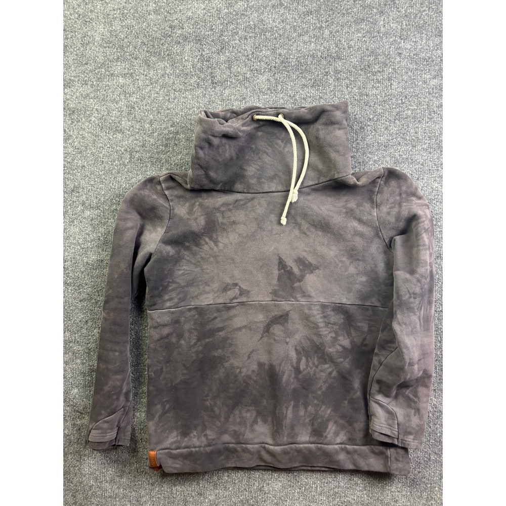 Ampersand Avenue Cowl Neck Sweatshirt Womens XXL Grey‎ Tie Dye Pullover Hoodie